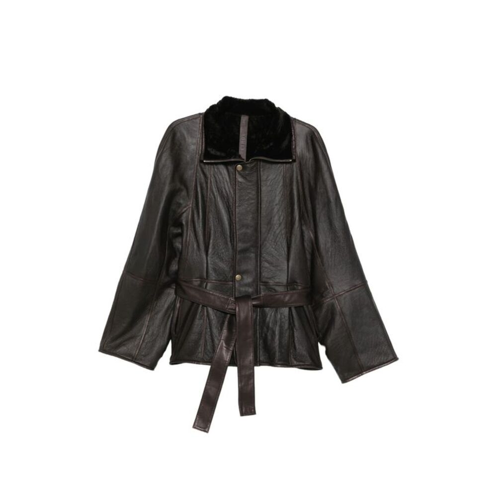 Petar Petrov Brown Jackets - Leather Jackets Women